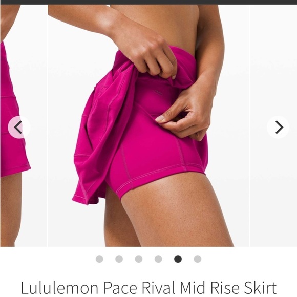 Lululemon Pace rival mid rise Pink tennis skirt Size 2 - Picture 2 of 10
